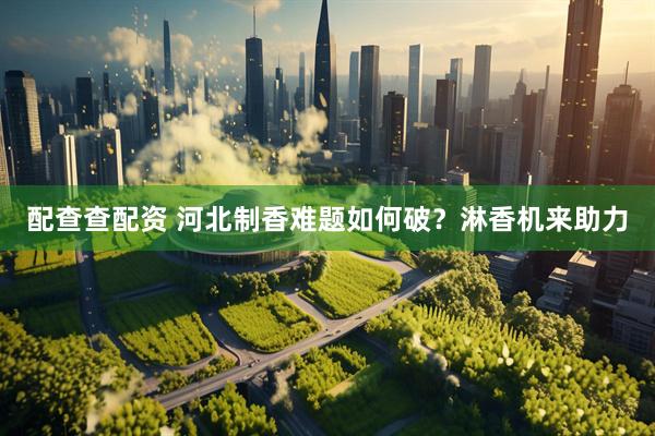 配查查配资 河北制香难题如何破？淋香机来助力